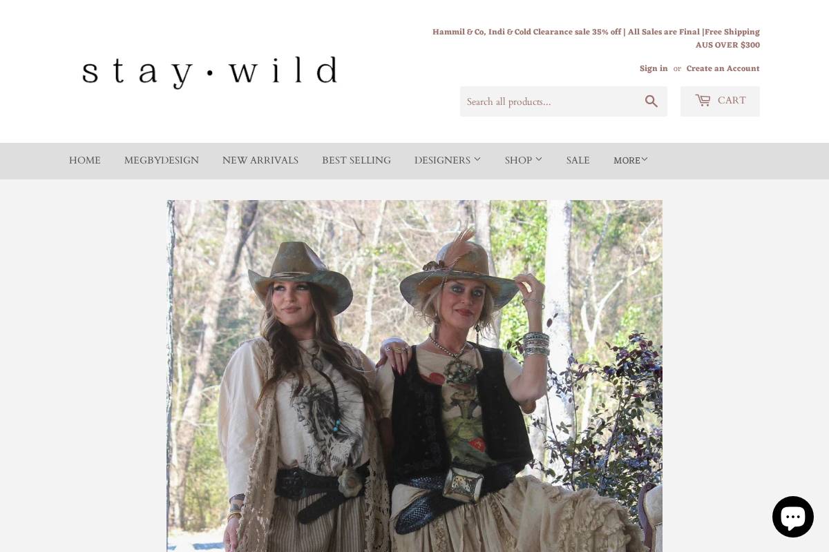 staywildcollective.com homepage screenshot