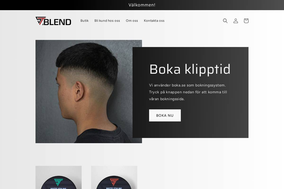 stblend.se homepage screenshot