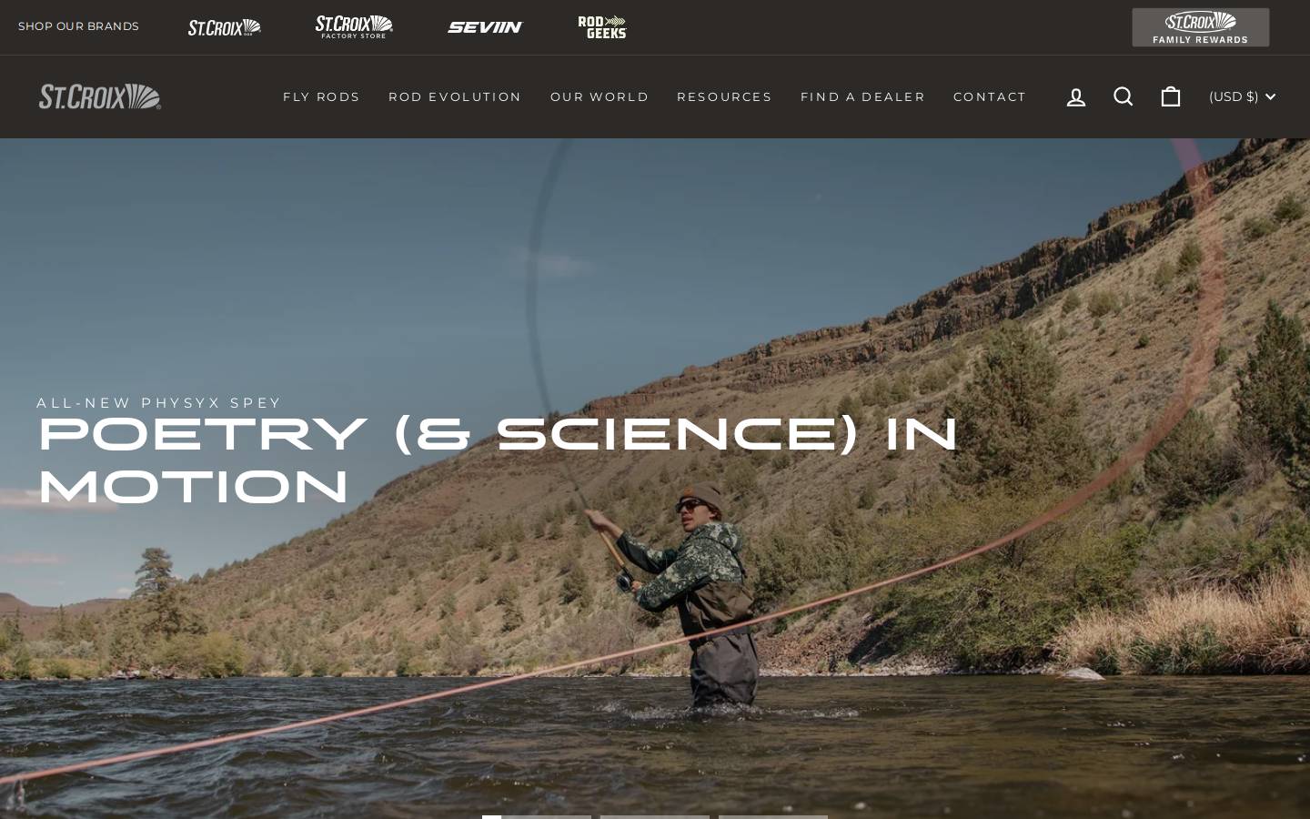 Stcroixfly homepage screenshot