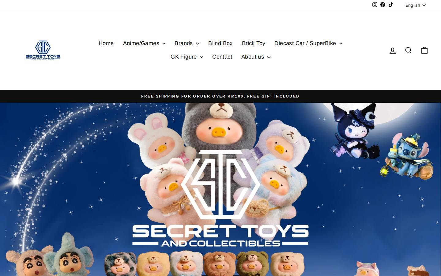 stctoys.com homepage screenshot