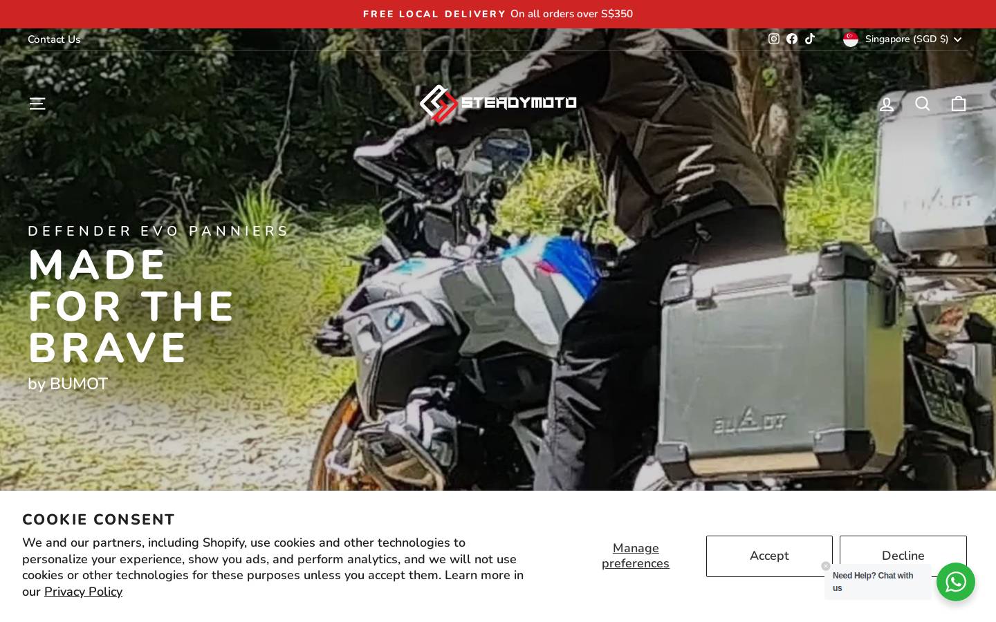 steadymoto.com homepage screenshot