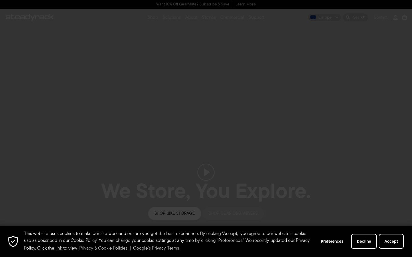 steadyrack.es homepage screenshot