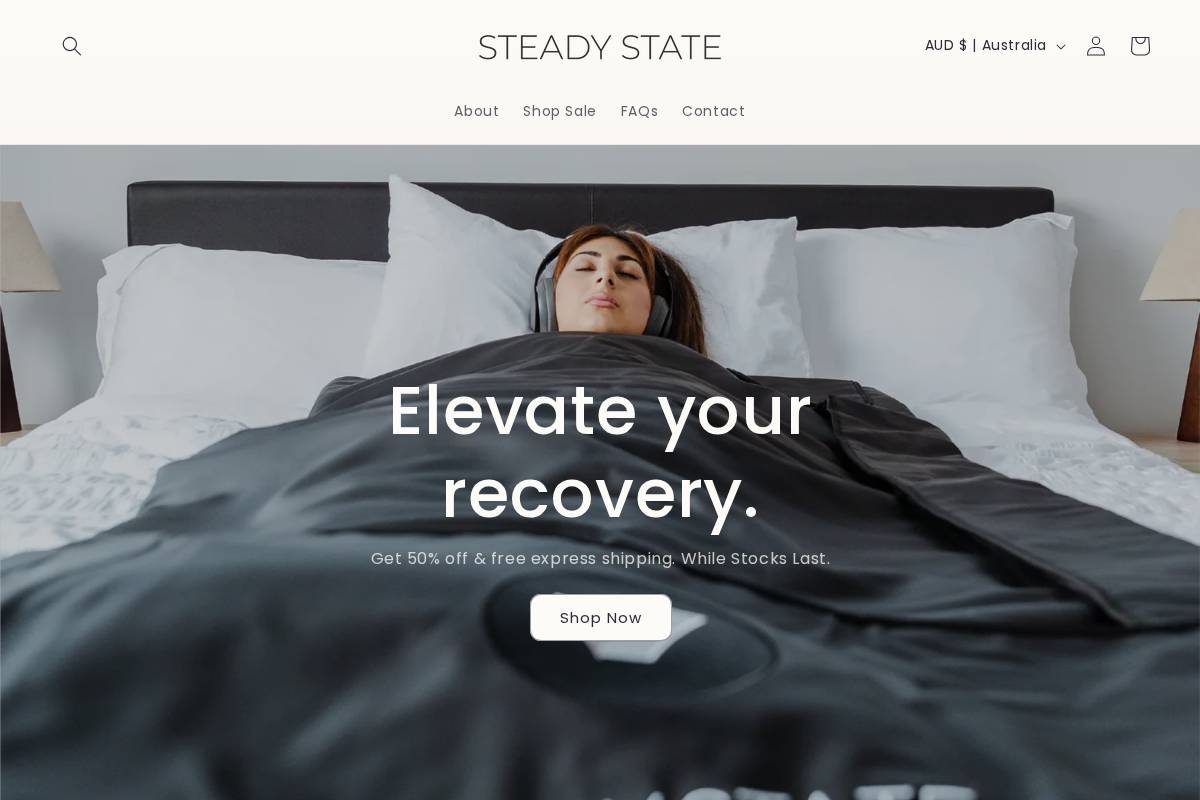 Steady State homepage screenshot