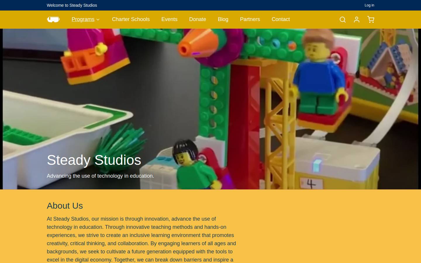 steadystudios.org homepage screenshot