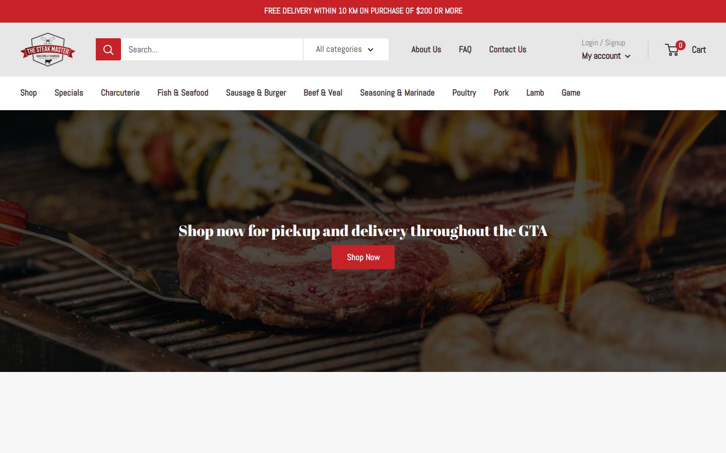 steakmaster.ca homepage screenshot