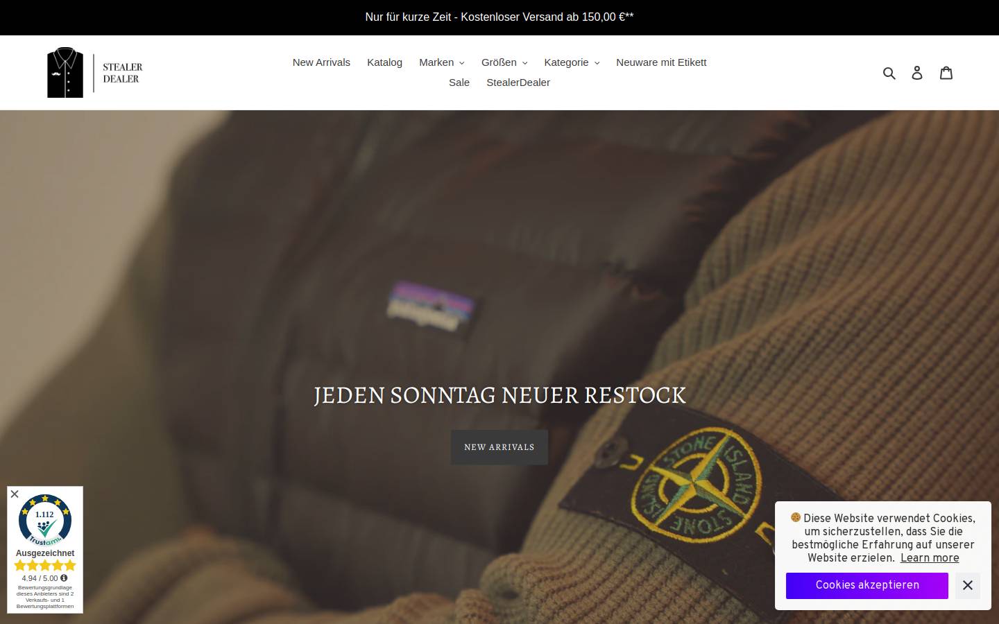Stealerdealer homepage screenshot
