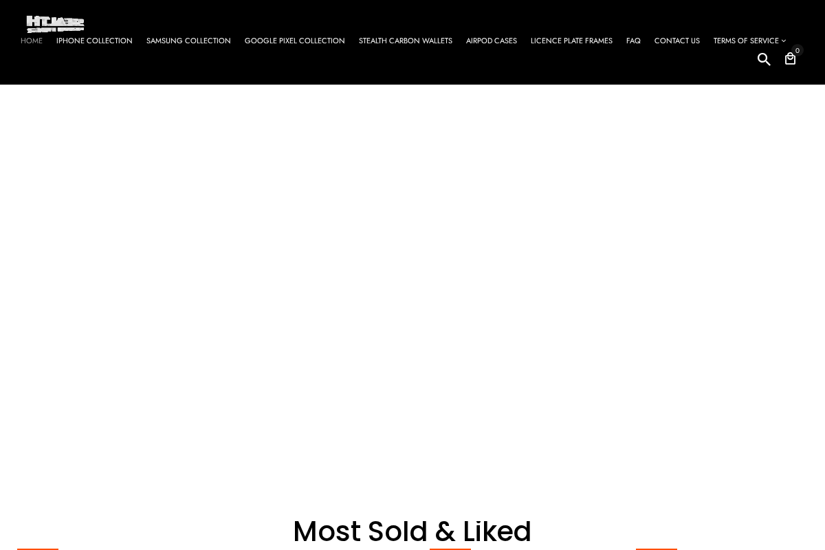 Stealthcarbonfiber homepage screenshot