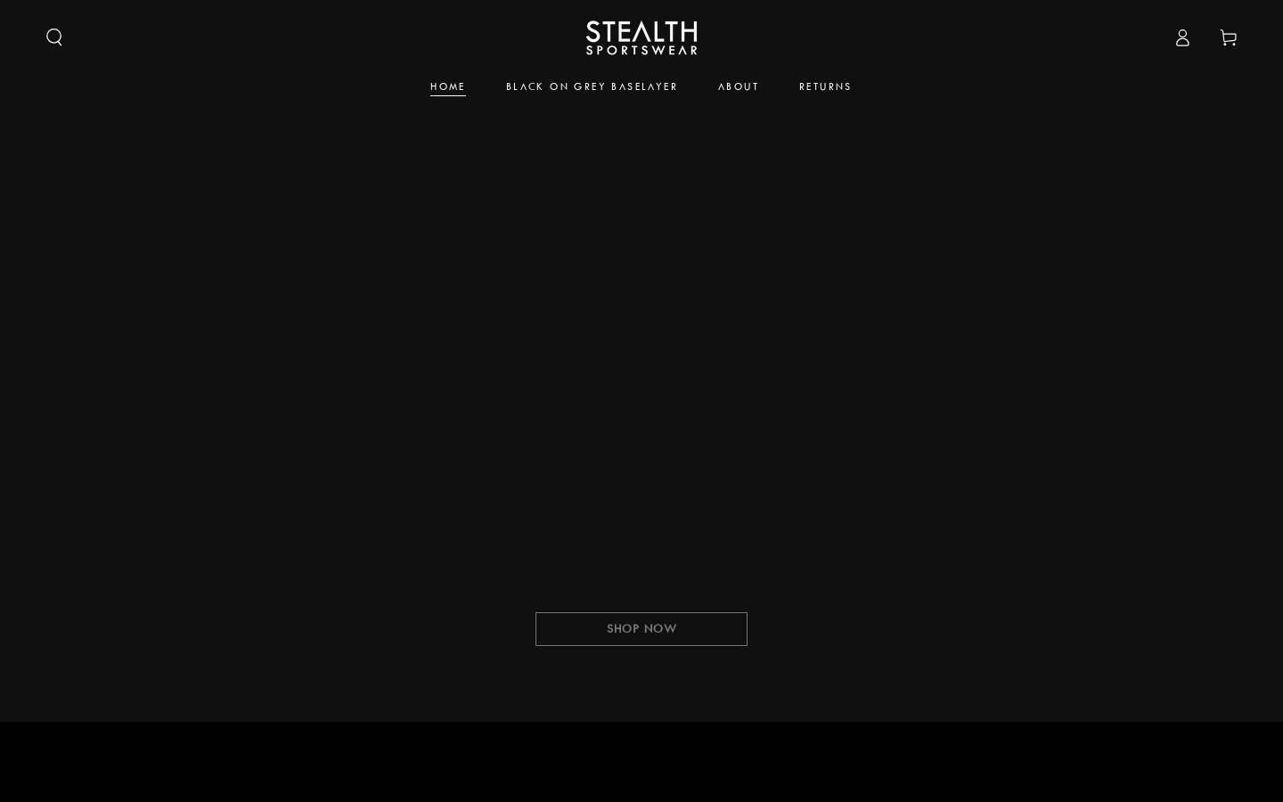 stealthsportswear.com homepage screenshot