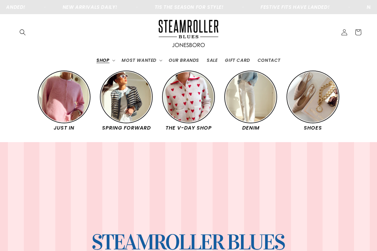 SteamRoller Blues Jonesboro homepage screenshot