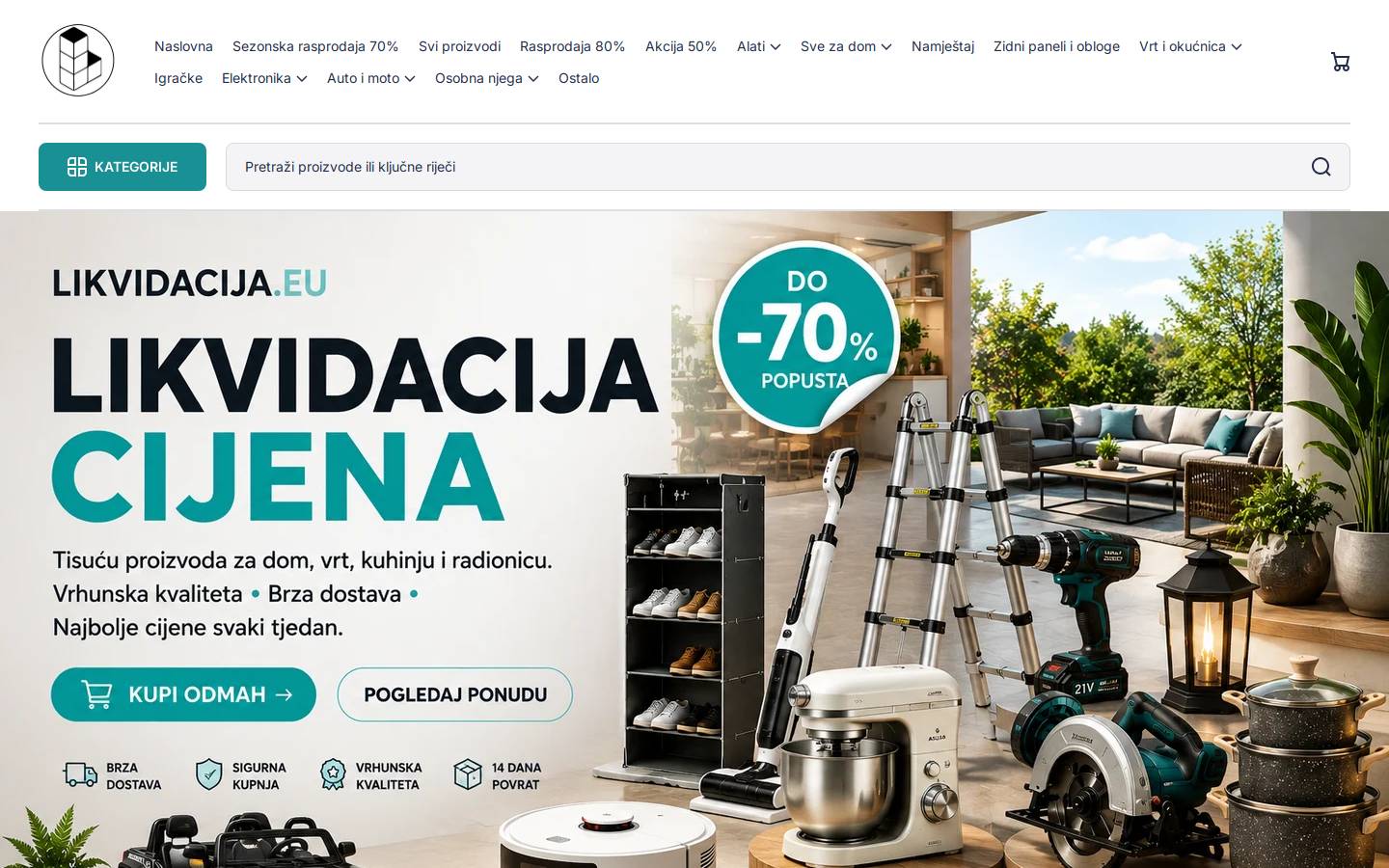 stecajna.com homepage screenshot