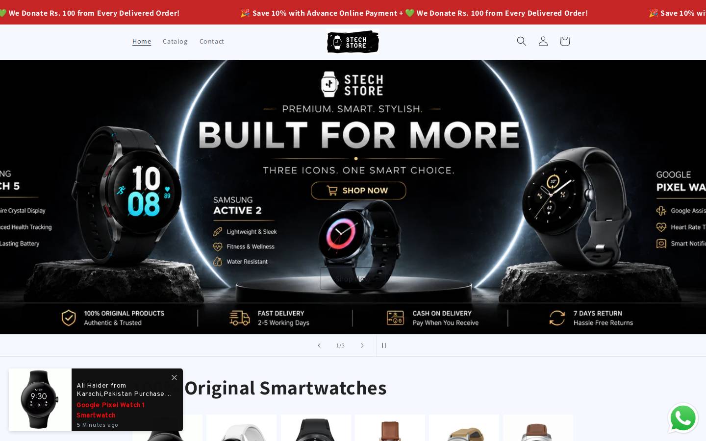 stechstore.com homepage screenshot