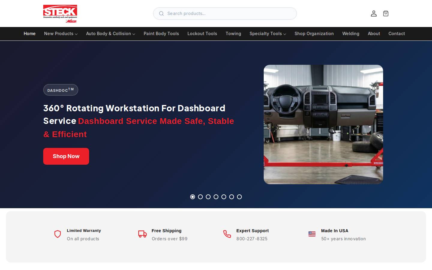 steckmfg.com homepage screenshot