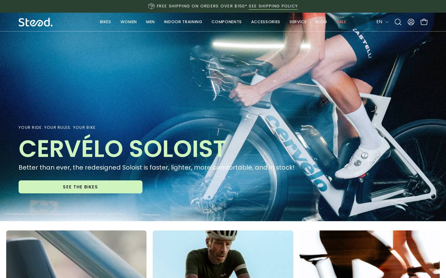 steedcycles.com homepage screenshot