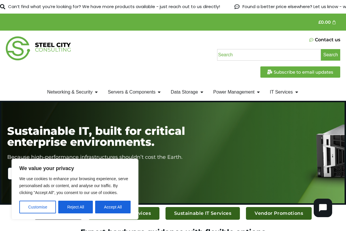 Steel City Consulting Limited homepage screenshot