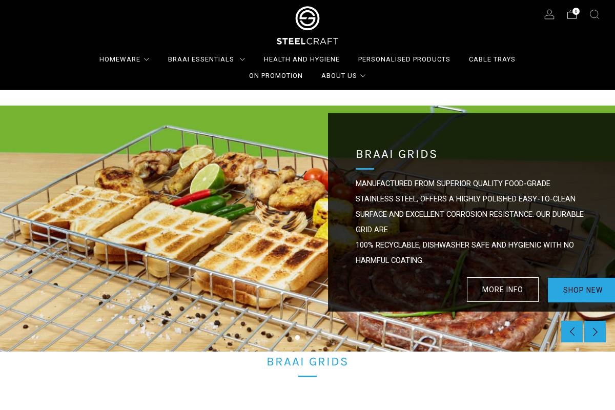 steelcraft.co.za homepage screenshot