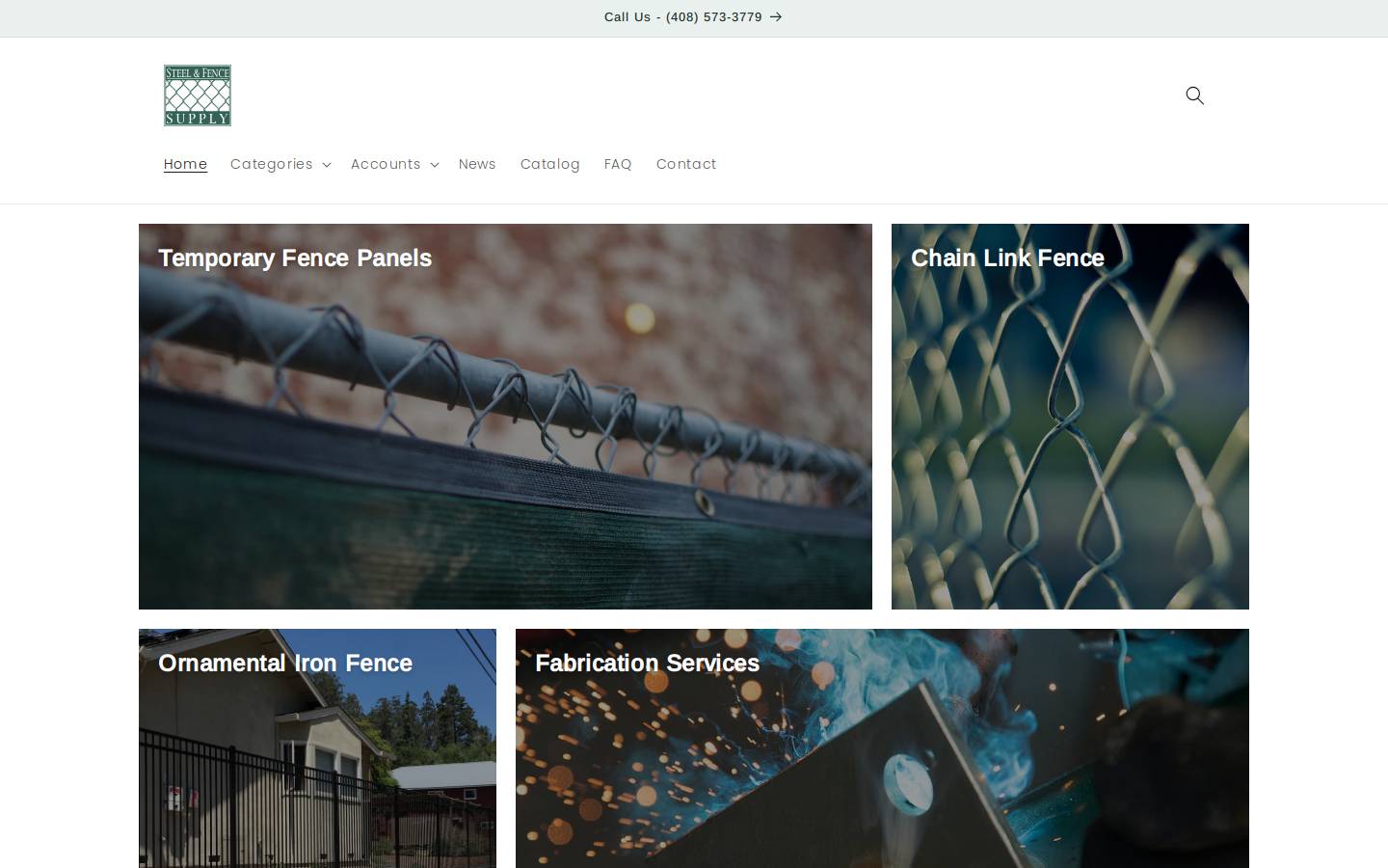 steelfence.com homepage screenshot