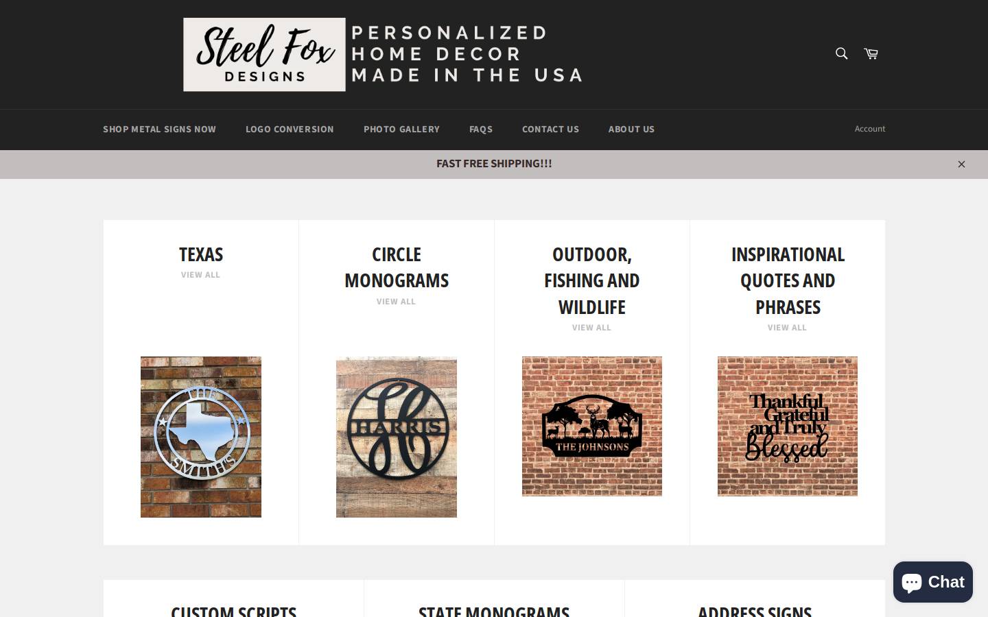 steelfoxdesigns.com homepage screenshot
