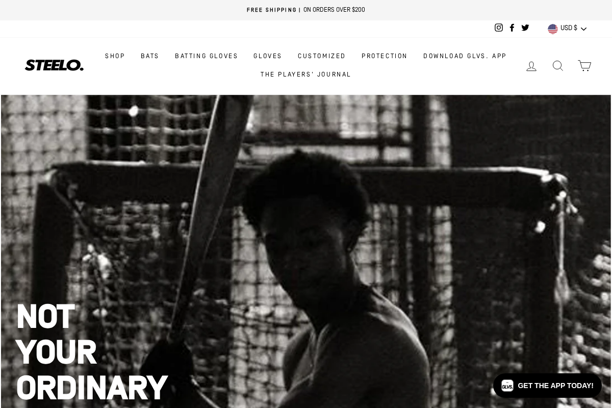 steelosports.com homepage screenshot