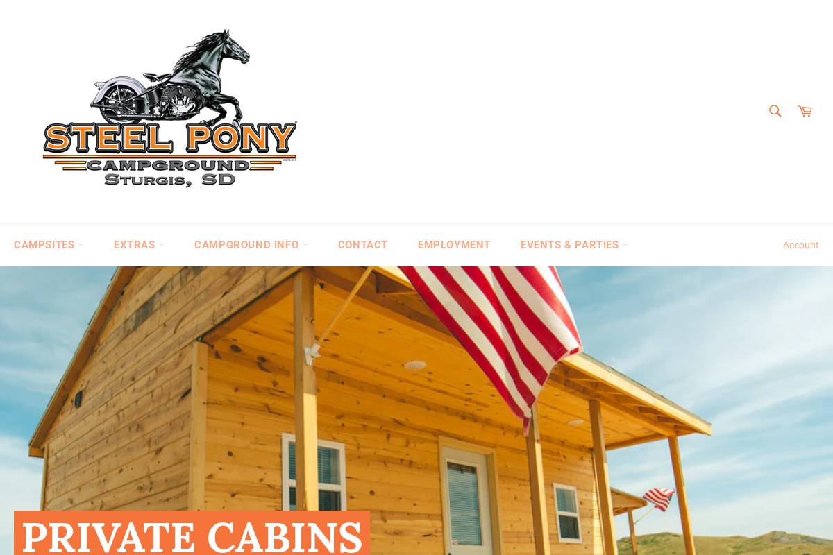 steelponycampground.com homepage screenshot