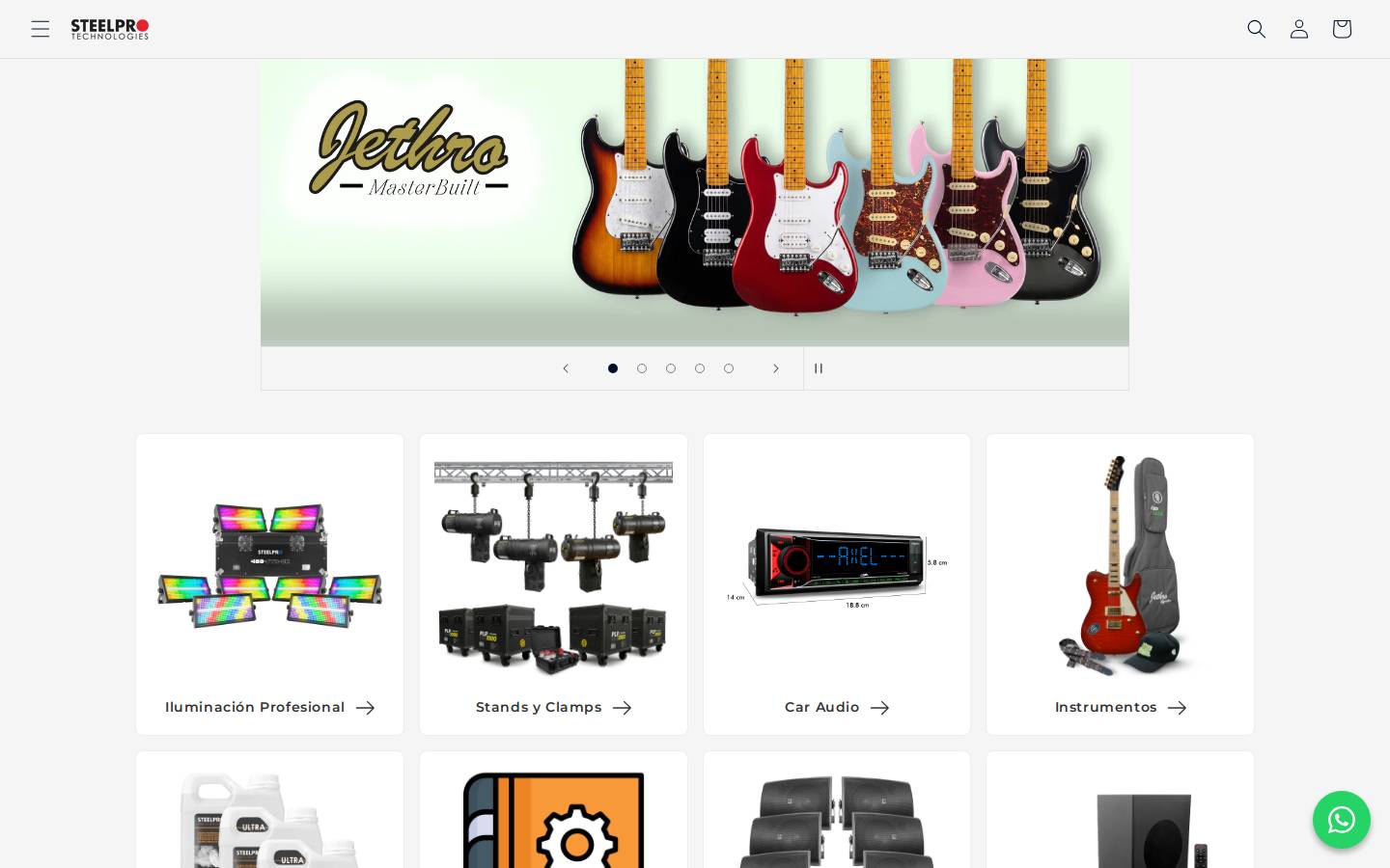 steelpro.mx homepage screenshot