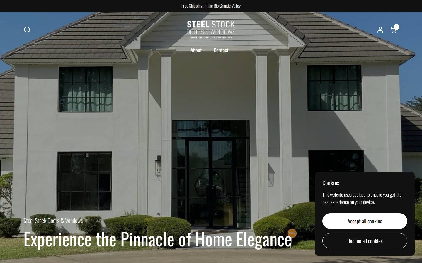 steelstockdoors.com homepage screenshot