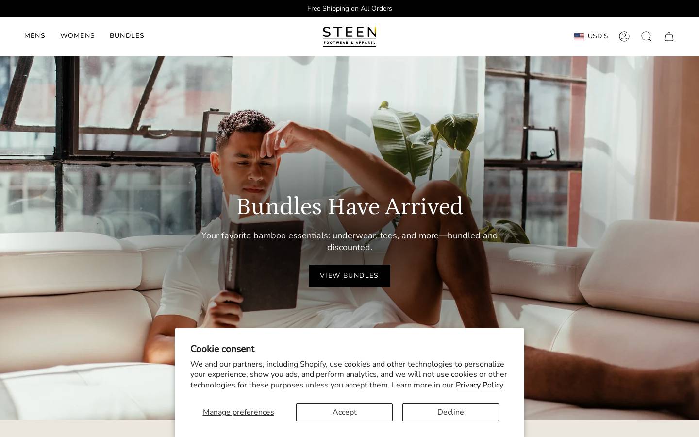 steenbrand.com homepage screenshot