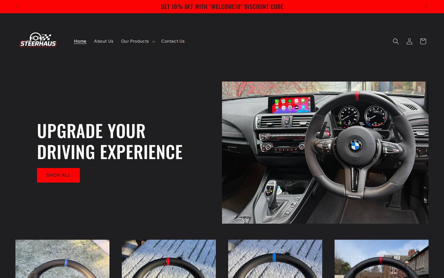 steerhaus.com homepage screenshot