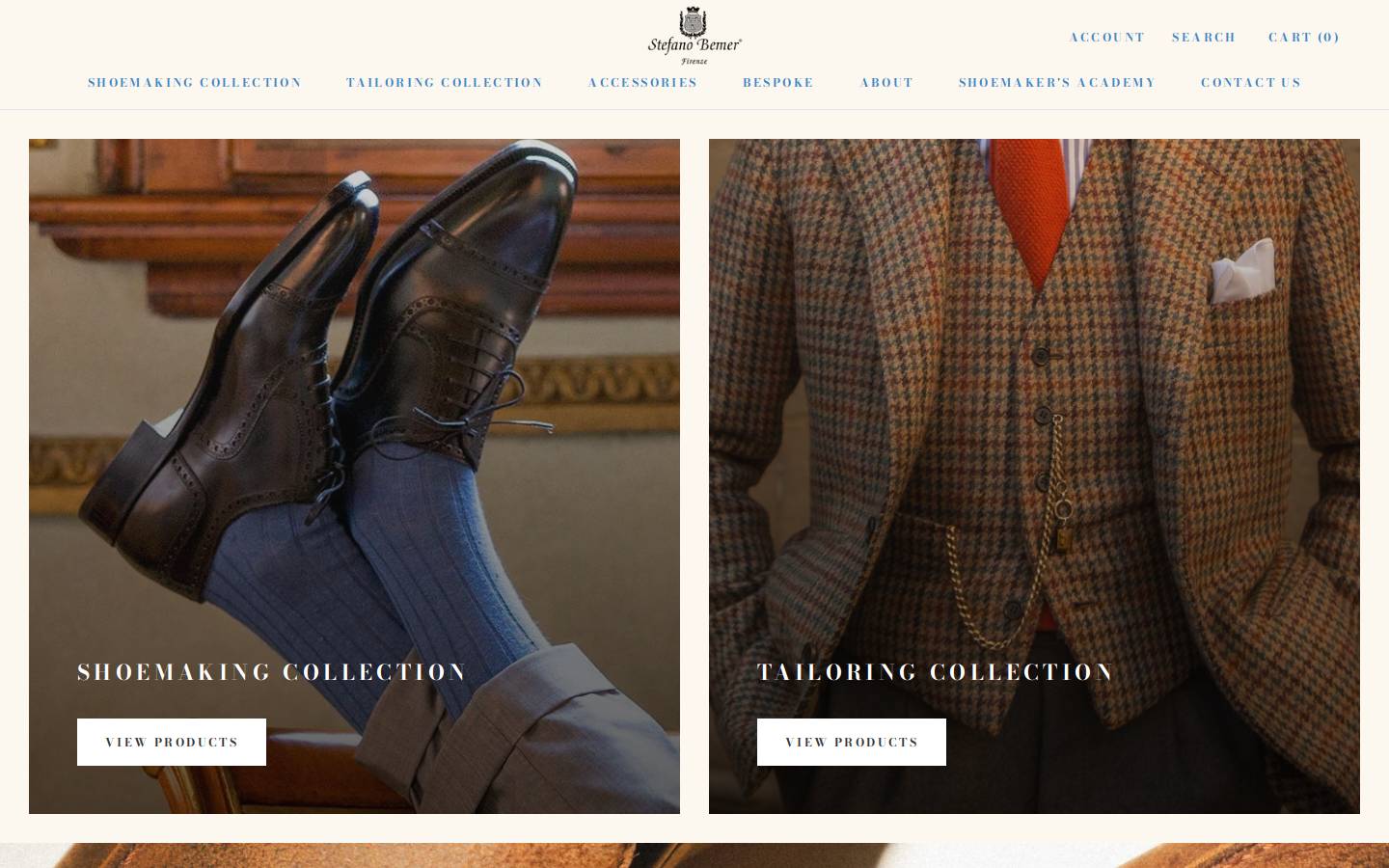 stefanobemer.com homepage screenshot