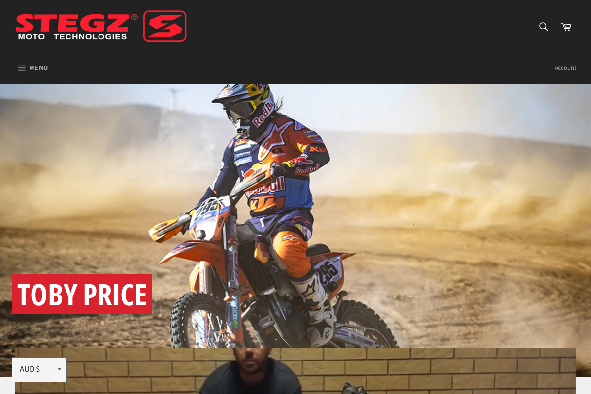 Steg Pegz homepage screenshot