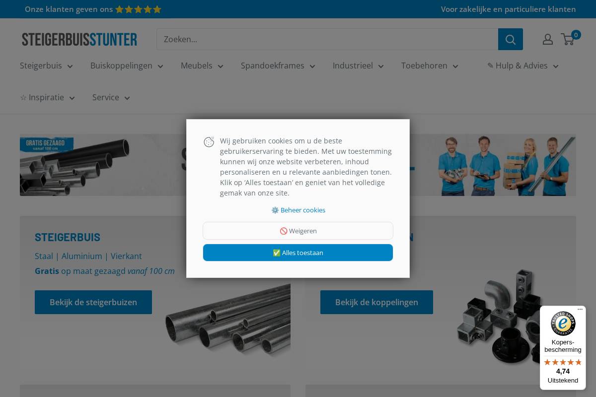 Steigerbuisstunter homepage screenshot