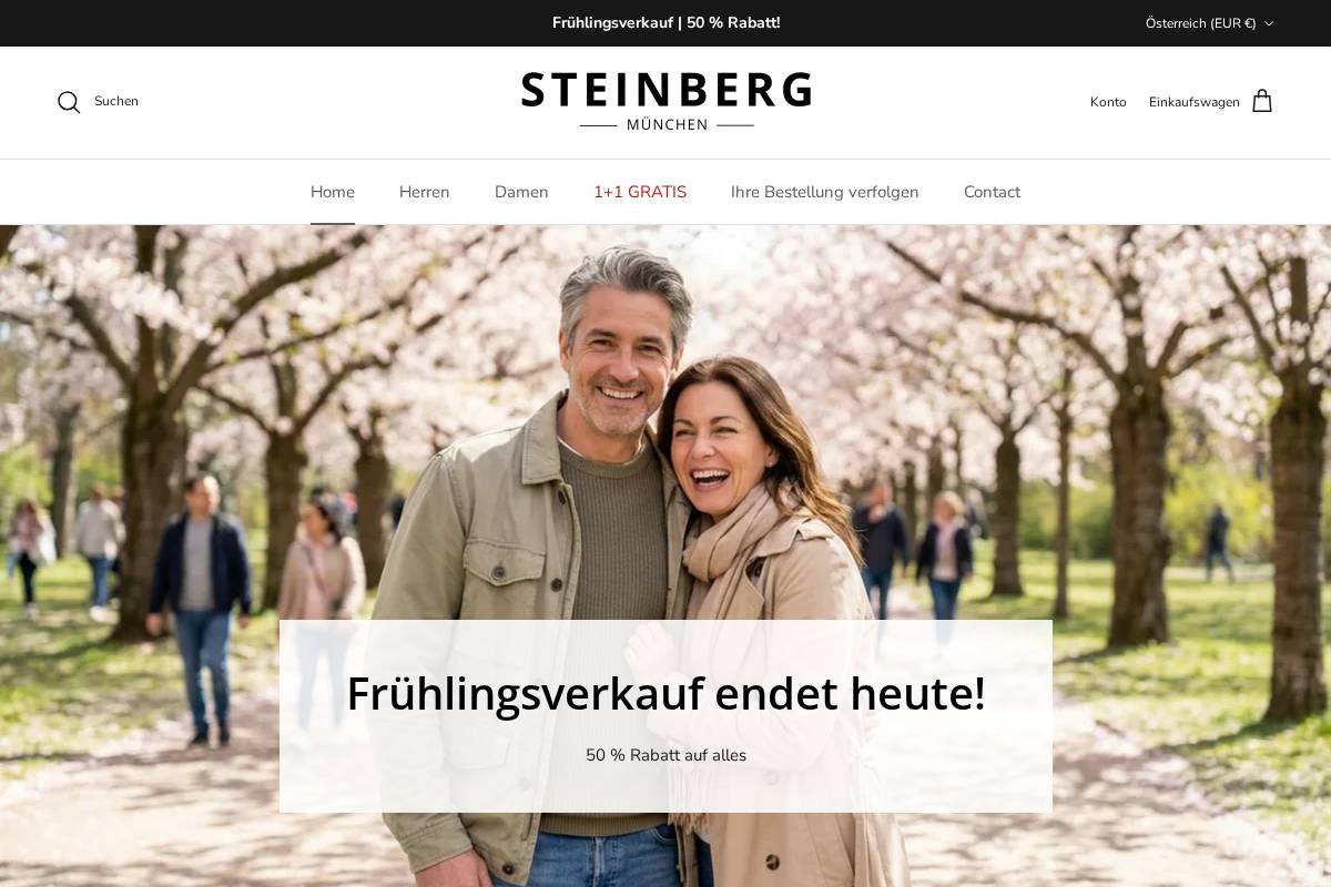 Steinberg Munchen homepage screenshot