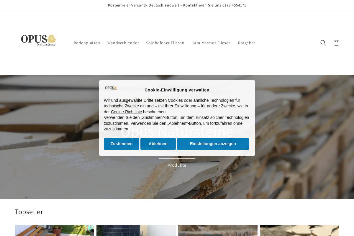 steinezentrum.de homepage screenshot