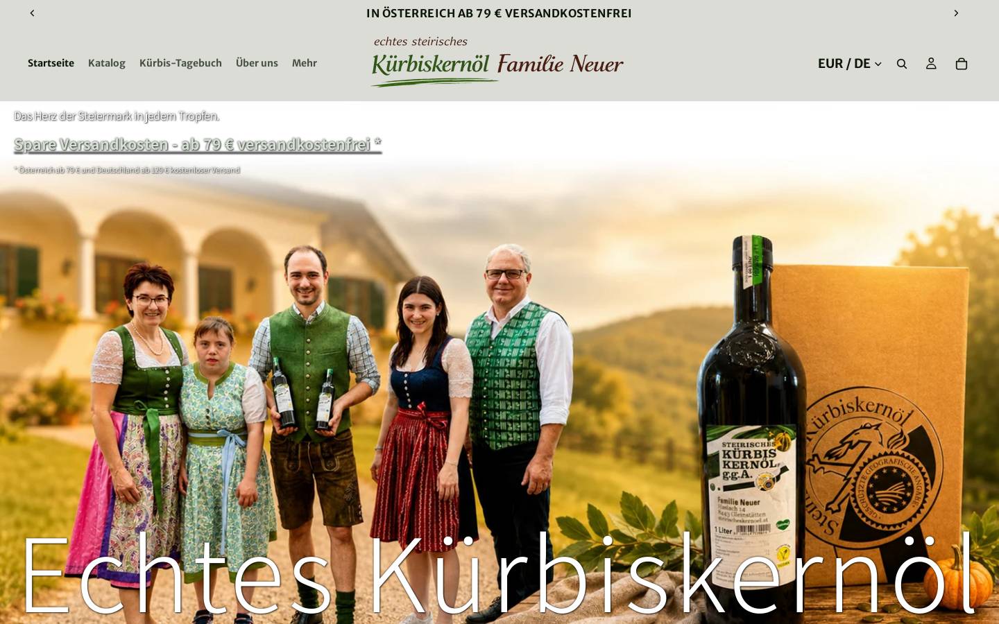 steirischeskernoel.at homepage screenshot