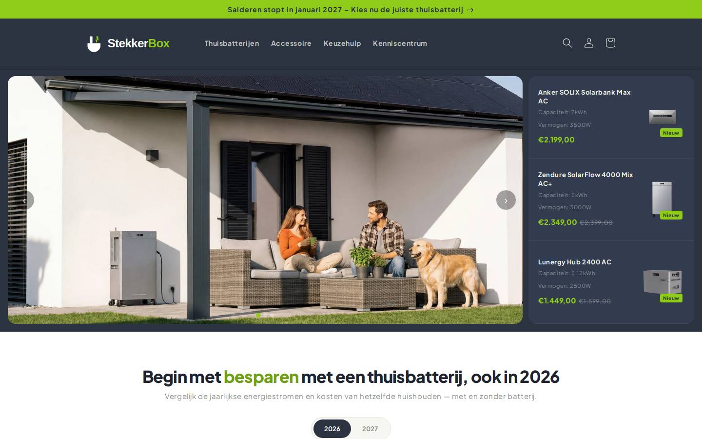 Stekkerbox homepage screenshot