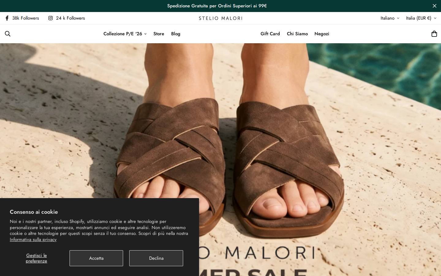 steliomalori.it homepage screenshot