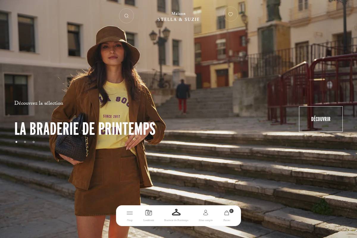 Maison Stella & Suzie homepage screenshot