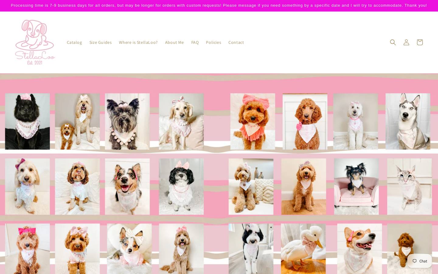 stellaloo.com homepage screenshot