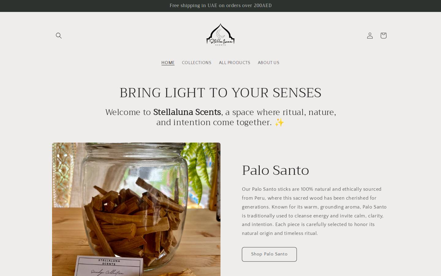 stellalunascents.com homepage screenshot