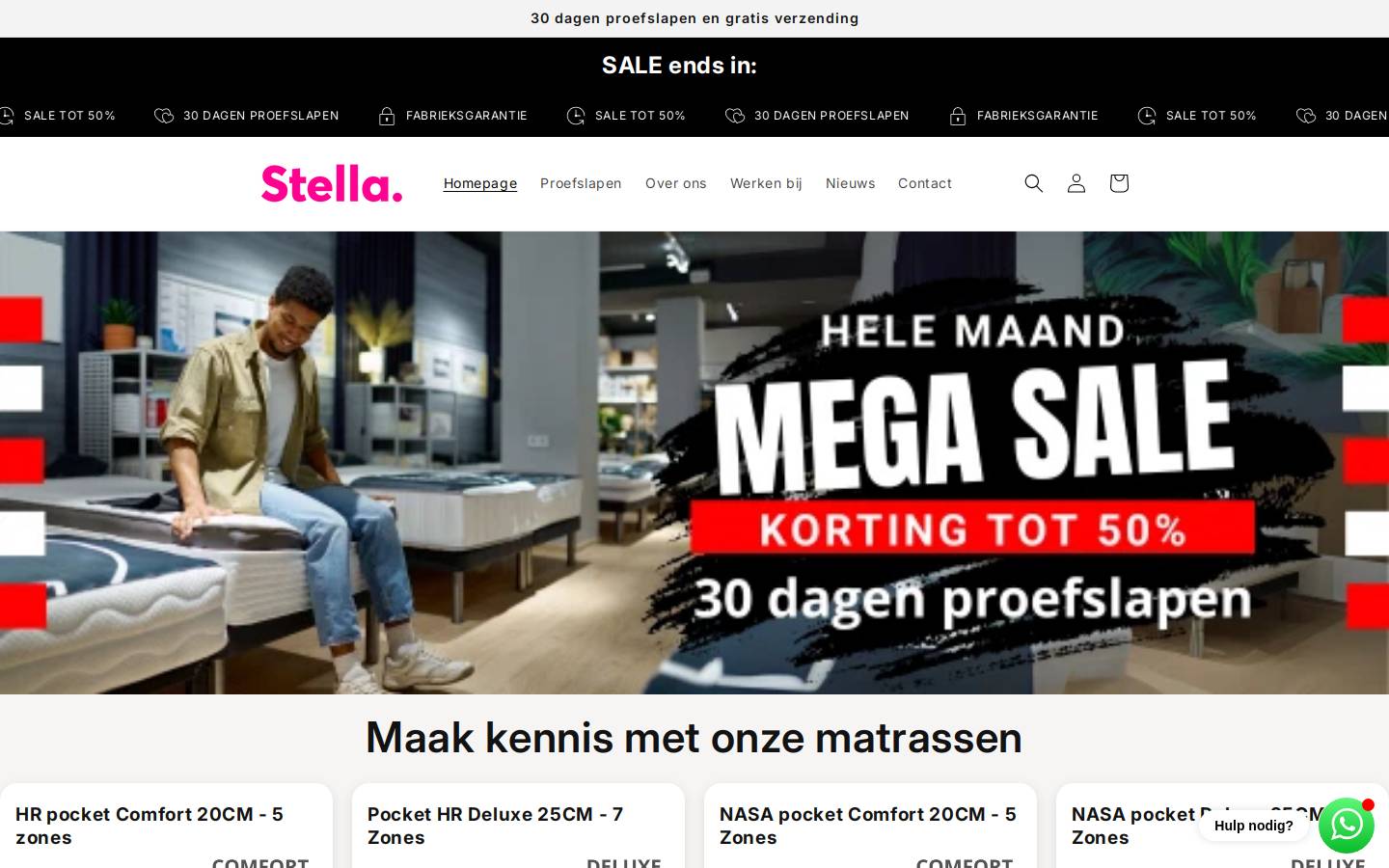 Stellamatras homepage screenshot