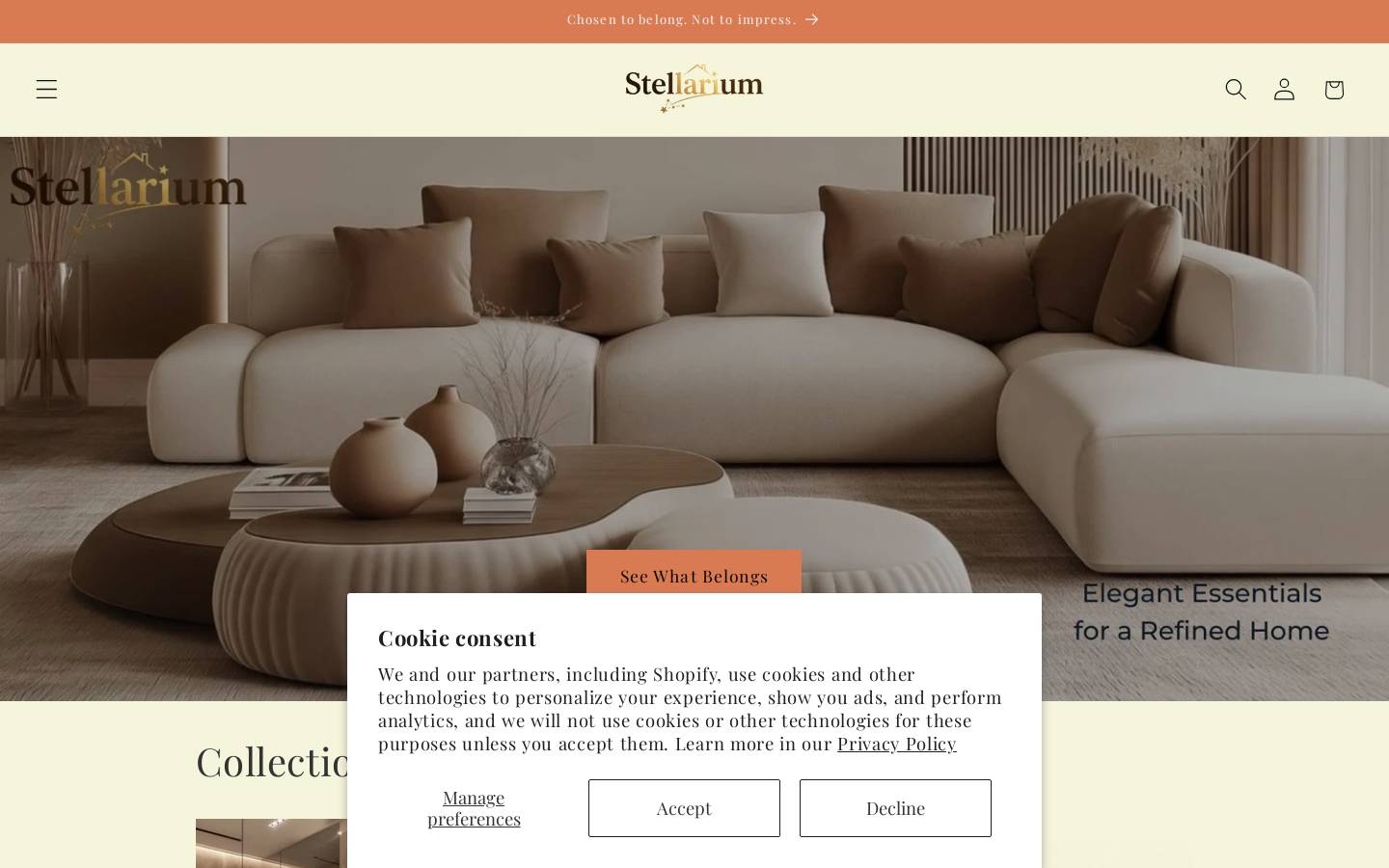 stellariumstore.com homepage screenshot