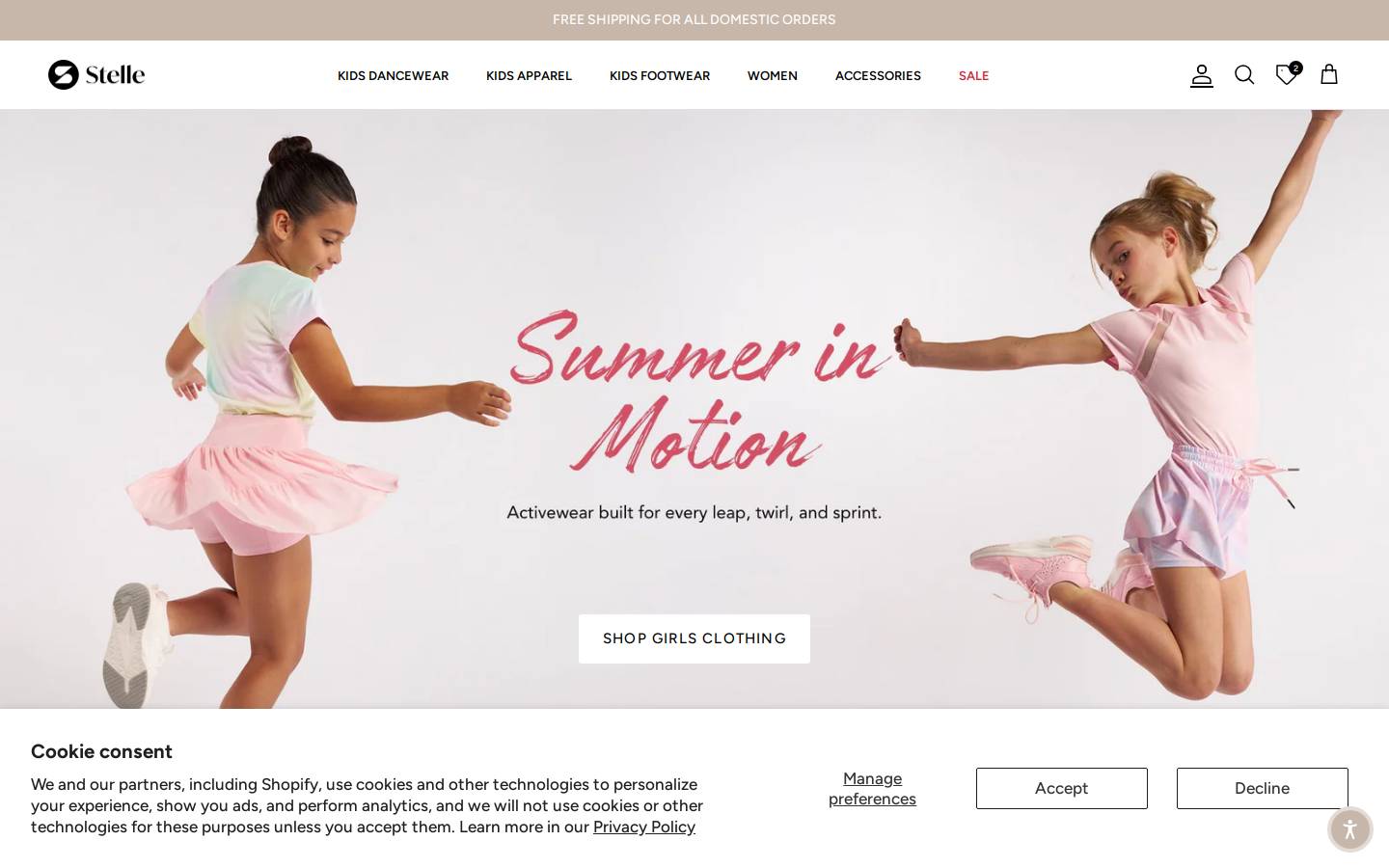 Stelleworld homepage screenshot