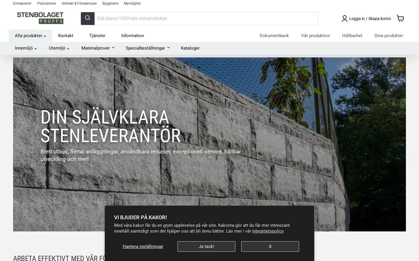 stenbolagetproffs.se homepage screenshot