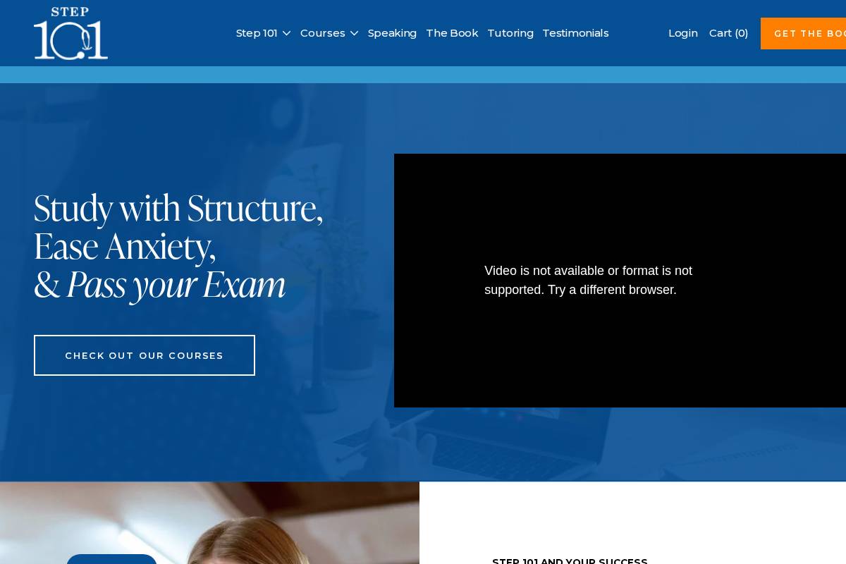 step-101.com homepage screenshot