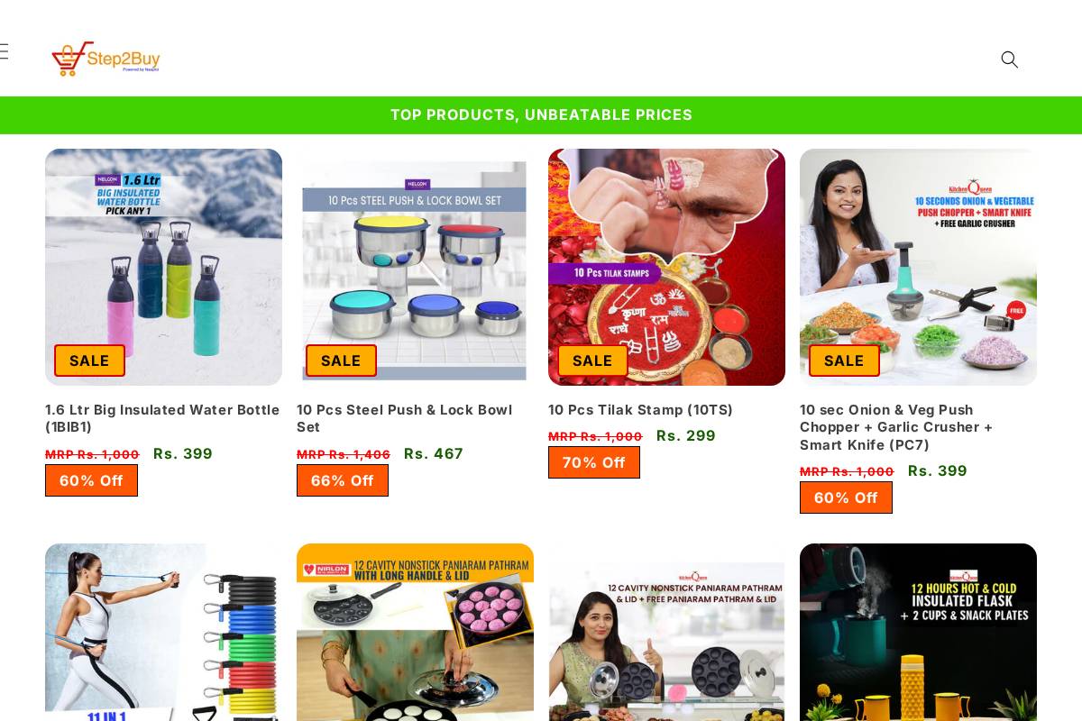 step2buy.com homepage screenshot