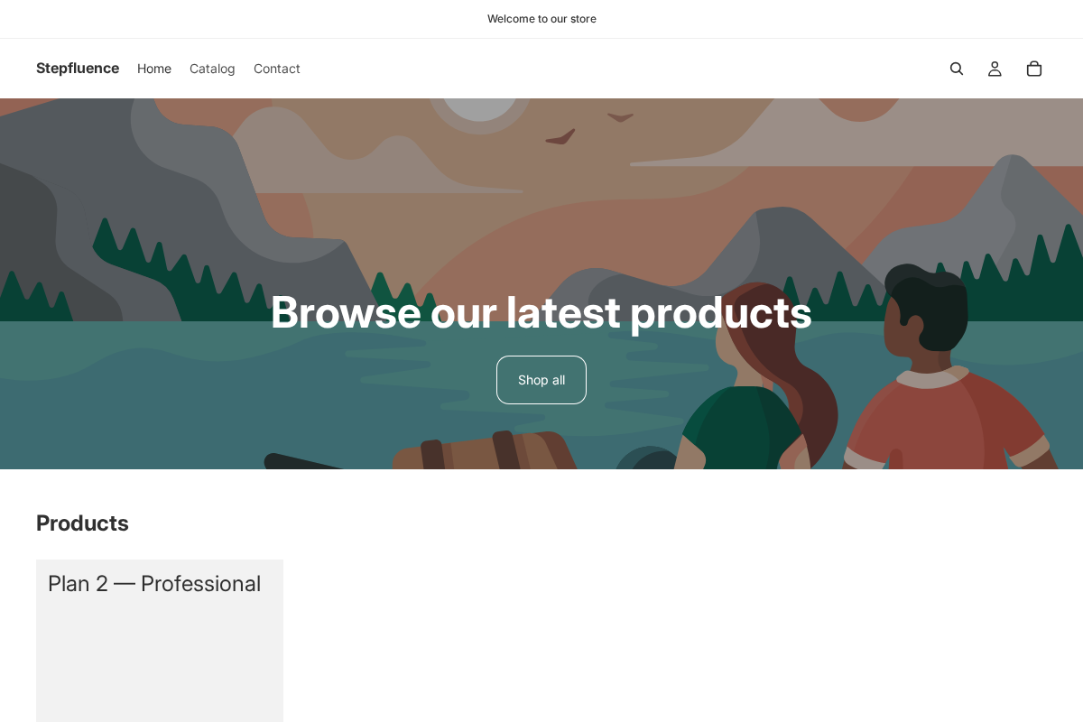 stepfluence.com homepage screenshot