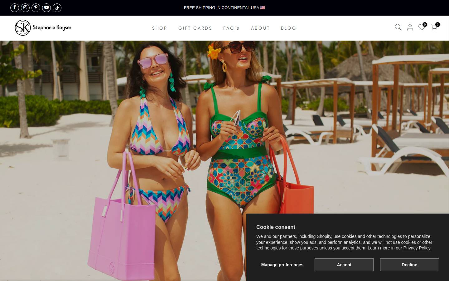 stephaniekeyser.com homepage screenshot