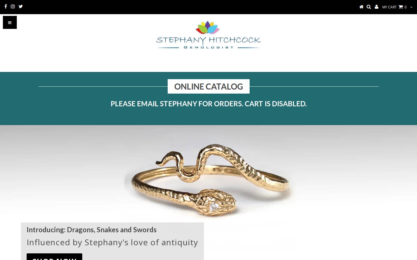stephanyhitchcockdesigns.com homepage screenshot