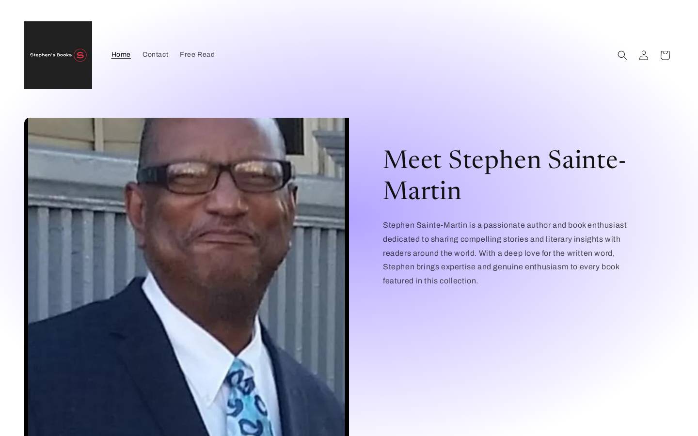 stephensaintemartin.com homepage screenshot
