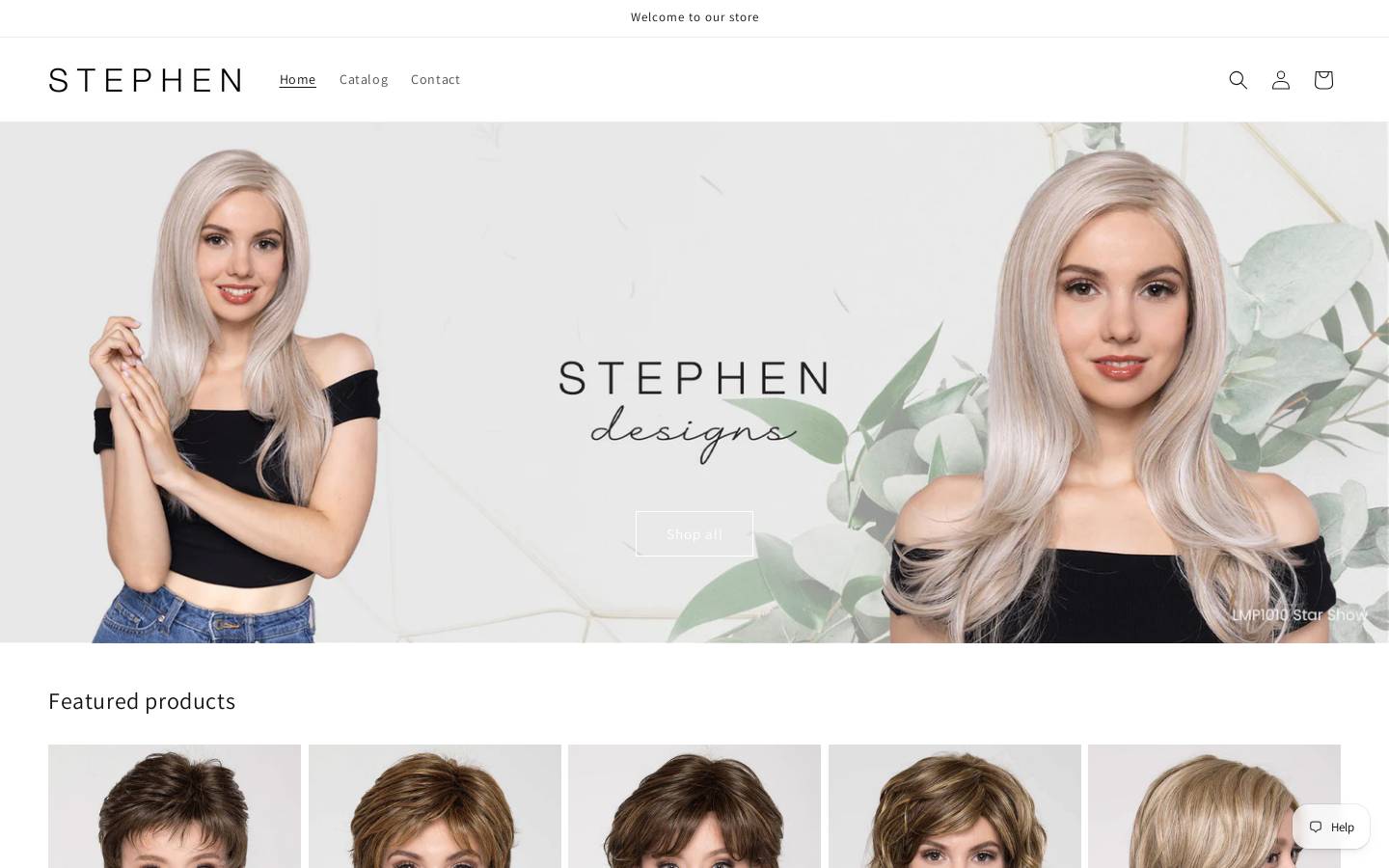 stephenwigs.com homepage screenshot