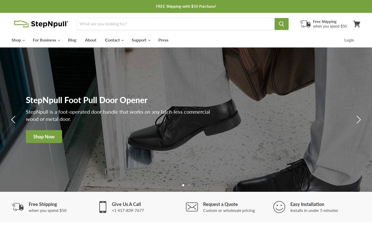 stepnpull.us homepage screenshot